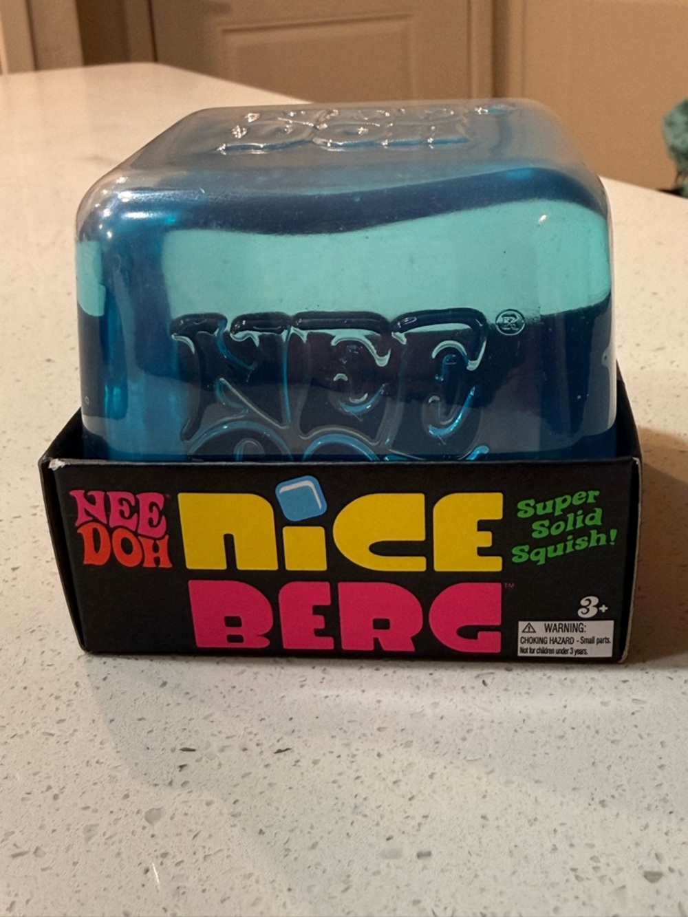 NeeDoh Nice Berg Super Solid Squish - Blue - Squeeze